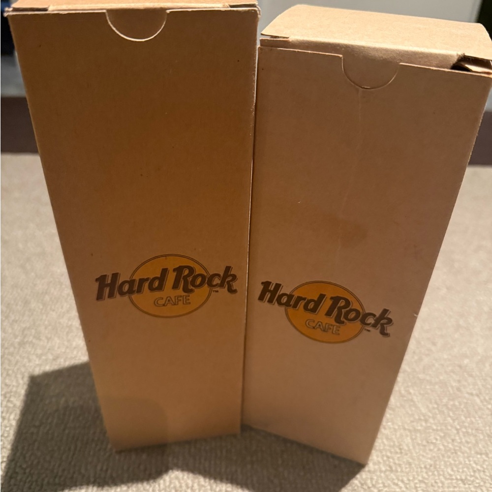 Hard Rock Cafe NEWPORT BEACH NIB cocktail glasses